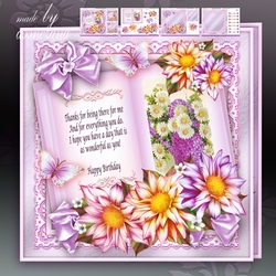 Dahlia Book Card Mini Kit