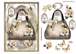 Cream Handbag Topper