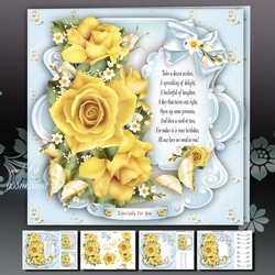 Yellow Roses Bouquet Mini Kit