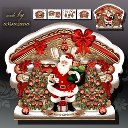 Christmas Winter Workshop with Santa Card Mini Kit