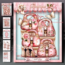 Pink Ladies Handbags Boutique Card Mini Kit