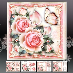 Roses with Butterfly Mini Kit