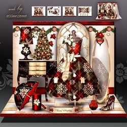 Christmas Dressing Room Card Mini Kit