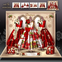 Christmas Vintage Boutique with Ladies Dresses