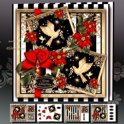 Christmas Doves Card Mini Kit