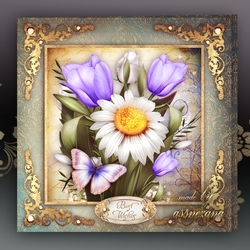 Vintage Spring Bouquet Card Mini Kit