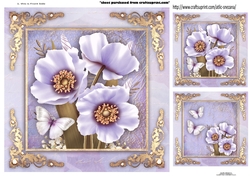 Topper Lilac Poppies