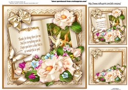 Topper Roses with Cream Book