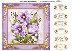 Topper Vintage Tulips for All Occasions