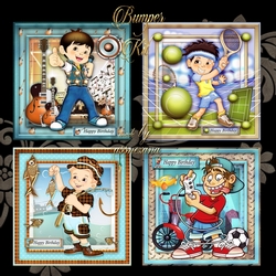 Bumper Kit Cards for Boys