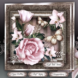 Vintage Pink Roses for All Occasions Mini Kit