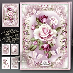 Shabby Chic White Roses for All Occasions Mini Kit