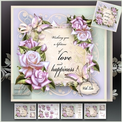 Soft Lilac Roses Mini Kit