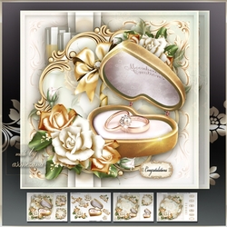 Wedding Anniversary Rings Card Mini Kit