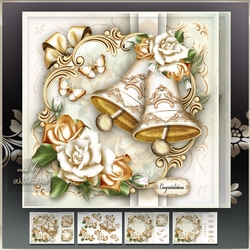 Wedding Anniversary Bells Card Mini Kit