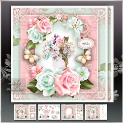 Pink Shabby Chic Bouquet Mini Kit