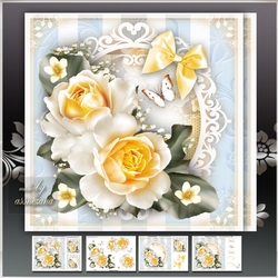 White Yellow Roses