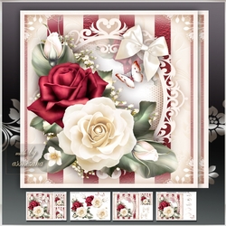 Bordo White Roses