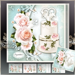 Wedding Anniversary Cake 2 Mini Kit
