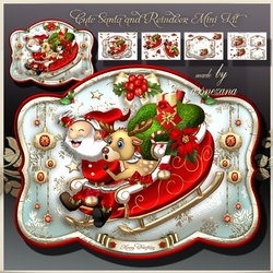 Cute Santa and Reindeer Mini Kit