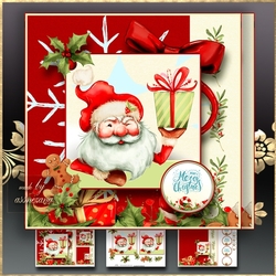 Cute Santa with Gift Mini Kit