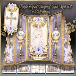 Purple Shaped Christmas Card Mini Kit