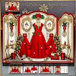 Red Christmas Dressing Room Mini Kit