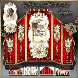 Red Christmas Shaped Card Mini Kit