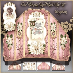 Pink Variation Christmas Shaped Card Mini Kit