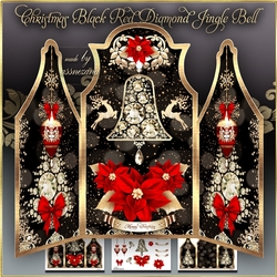 Christmas Black Red Diamond Jingle Bell Mini Kit