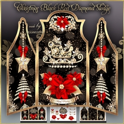 Christmas Black Red Diamond Sledge Mini Kit
