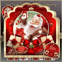 Cute Santa Wish You Merry Christmas Mini Kit