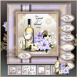 Merry Christmas and Happy New Year Lilac Mini Kit