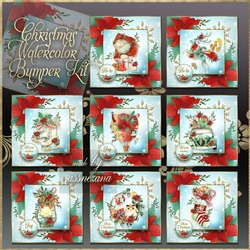Christmas Watercolor Bumper Kit