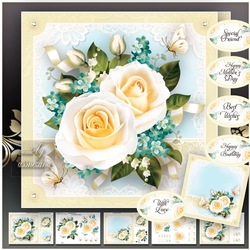 Fresh Soft Yellow Bouquet Roses Mini Kit