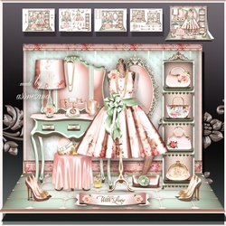 Pink Vintage Dressing Room Mini Kit