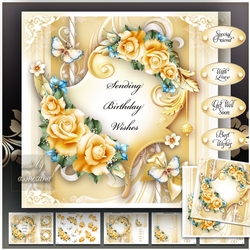 Yellow Blue Bouquet Mini Kit