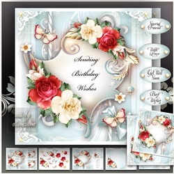 Cream Red Bouquet Mini Kit