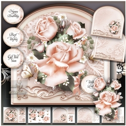 Vintage Roses Bouquet Mini Kit
