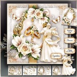 Wedding Anniversary Couple Card Mini Kit