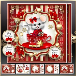 Christmas Mice in a Cup Mini Kit