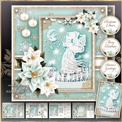 Pastel Christmas Santa Claus with Magic Stars Mini Kit