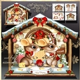 Little Christmas House with Cute Mices Mini Kit