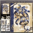 Christmas Vintage Bells in Blue Mini Kit