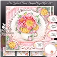 Pink Yellow Floral Bouquet Cup Mini Kit