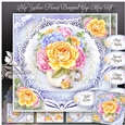 Lilac Yellow Floral Bouquet Cup Mini Kit