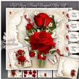 Red Roses Floral Bouquet Mini Kit