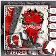 Red Black Roses Bouquet Mini Kit