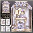 Boutique Shaped Shabby Chic Card Lilac Mini Kit