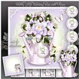 Shabby Lilac Watering Can with Roses Mini Kit